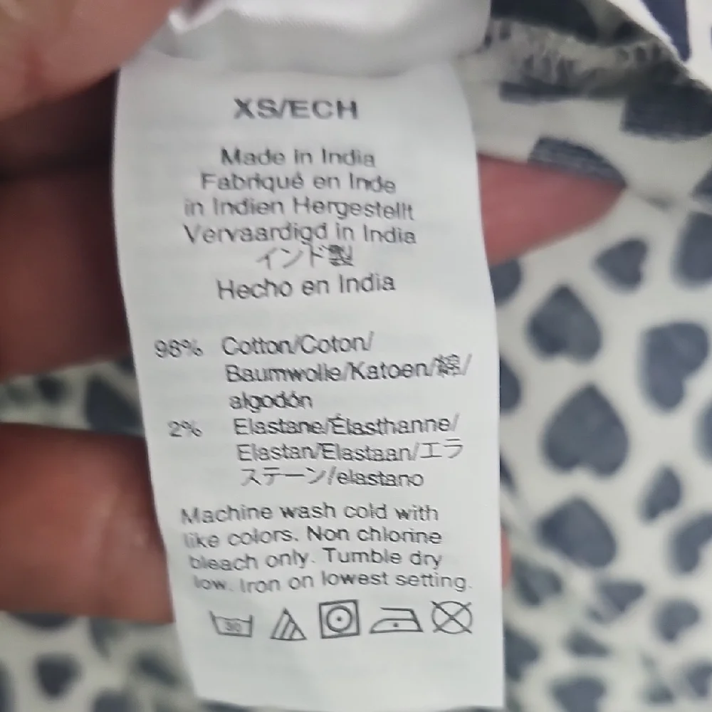 J. Crew Black‎ and White Leopard Print Button-Down Shirt Size XS